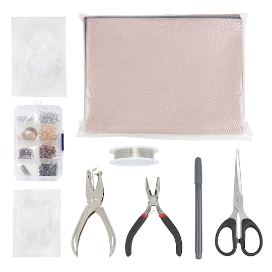 Faux Leather Earring Making Kit by Bead Landing™